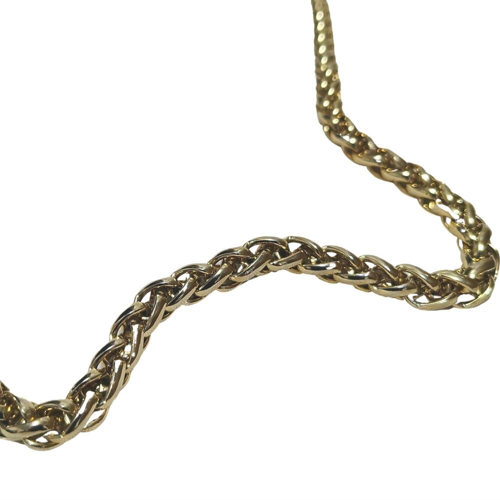 90s Faux Suede Gold Thin Clutch Hand bag Two In One Chain Strap Evening Bag - Picture 6 of 6